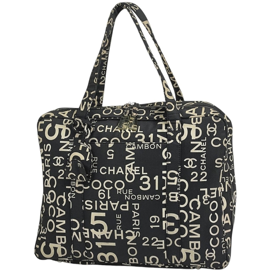 Chanel By C Tote Bag Handbag Canvas Black White Women's: --- Catalog ---Category: SizeSize (HxWxD): 29cm x 38cm x 12cm / 11.41'' x 14.96'' x 4.72''Category: DesignType: Handbag, Tote bagColor: Black, WhiteGender: WomenMaterial: Canvas Category: GeneralBrand