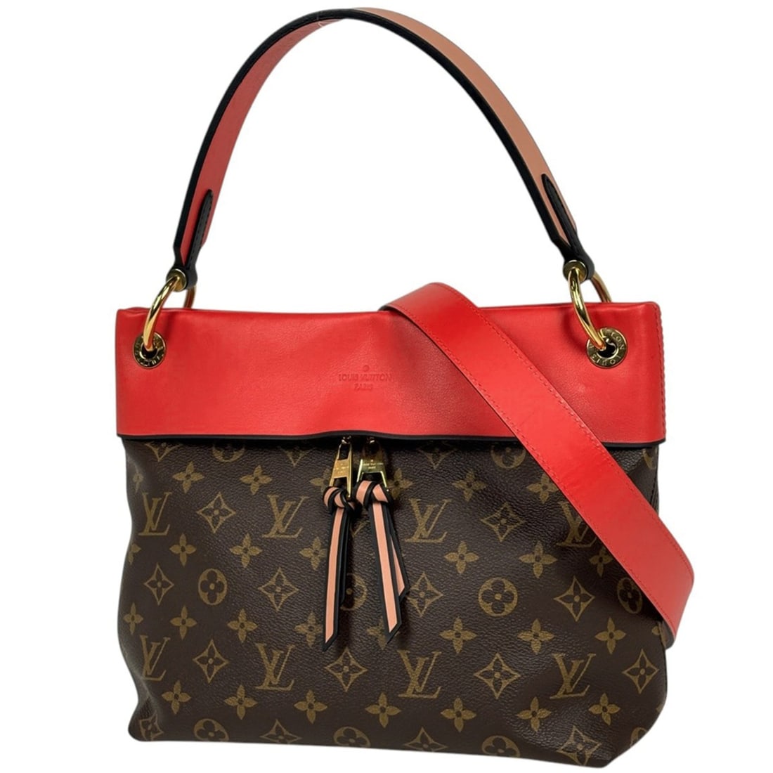 Louis Vuitton Tuileries Besace 2-Way Handbag, Monogram Kabuki Brown, M43798, Women's (1 of 11)