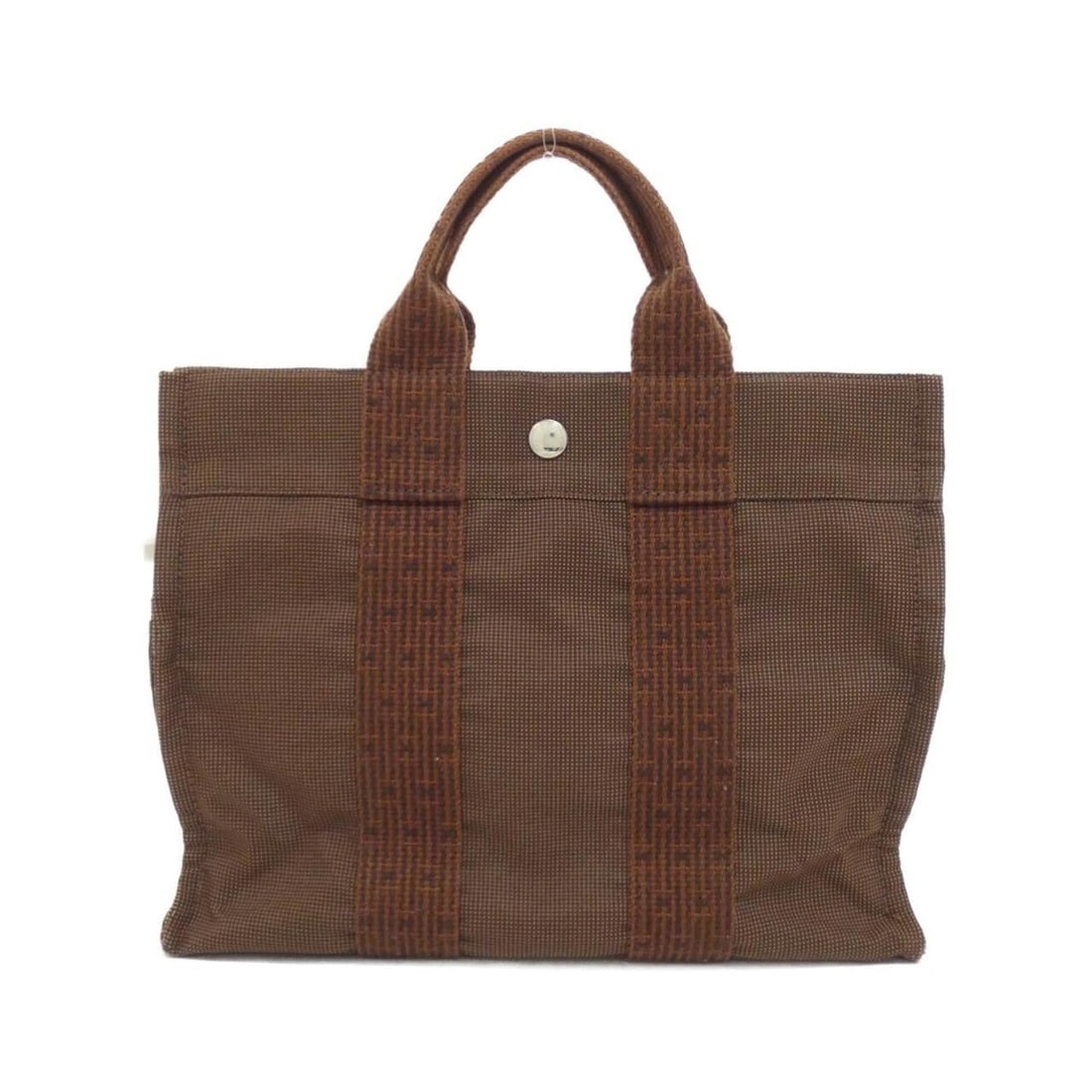 Hermes Herline PM 101056M Handbag: --- Catalog ---Category: SizeSize (HxWxD): 23cm x 30cm x 8cm / 9.05'' x 11.81'' x 3.14''Category: DesignType: HandbagColor: BrownGender: Men,WomenMaterial: Canvas Hardware Color: SilverCategory: Gener