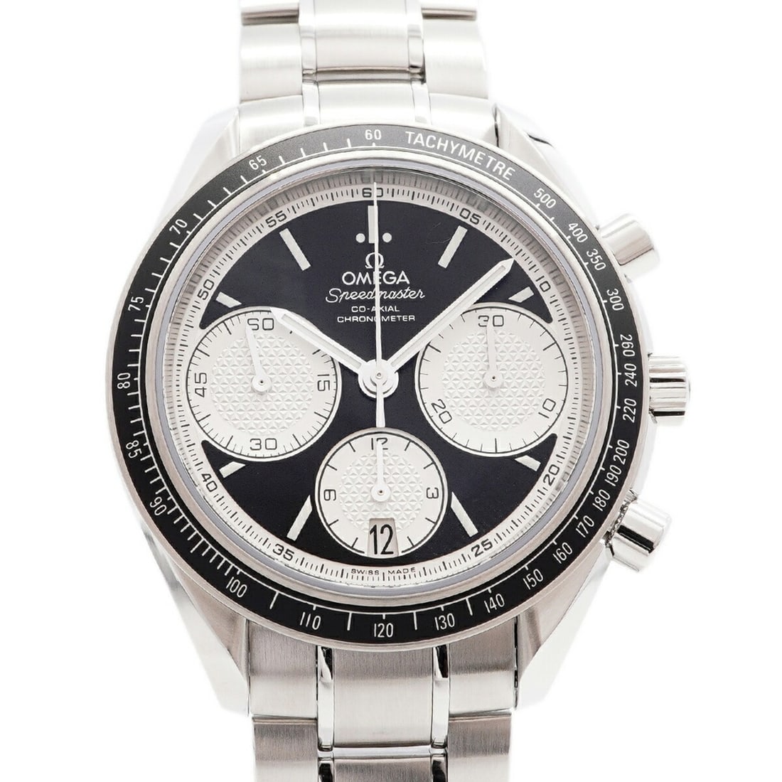 Omega Speedmaster Racing 326.30.40.50.01.002 Black Dial Men's Watch: --- Catalog ---Category: SizeWrist Size: 20cm / 7.87''Case Diameter: 40mm / 1.57''Category: DesignType: WristwatchGender: MenColor (Dial): BlackMaterial (Band): Stainless steelCategory: GeneralMPN: 32