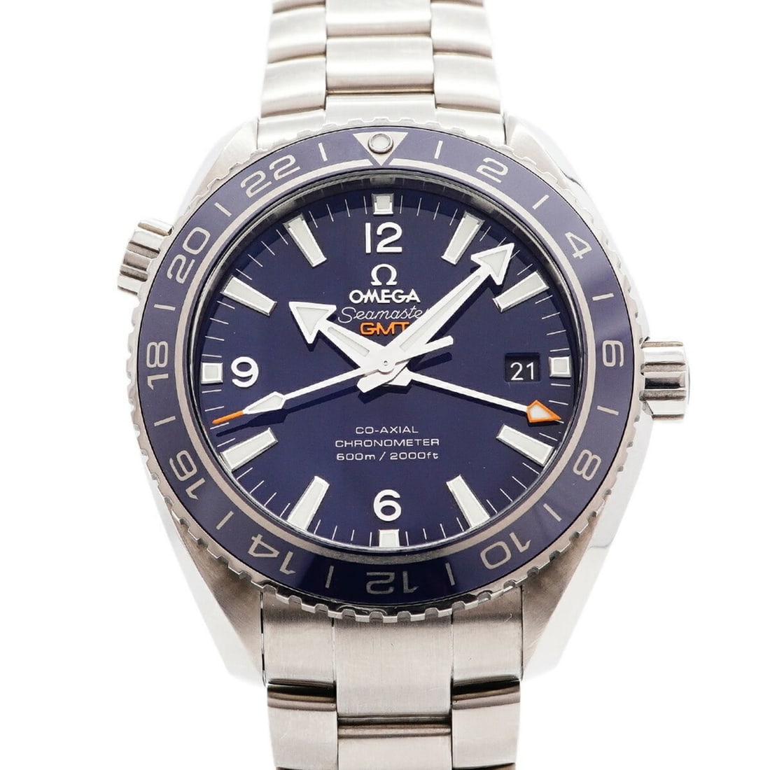 Omega Seamaster Planet Ocean GMT 232.90.44.22.03.001 Blue Dial Men's Watch: --- Catalog ---Category: SizeWrist Size: 19cm / 7.48''Case Diameter: 43.5mm / 1.71''Category: DesignType: WristwatchGender: MenColor (Dial): BlueMaterial (Band): TitaniumCategory: GeneralMPN: 232.90.4