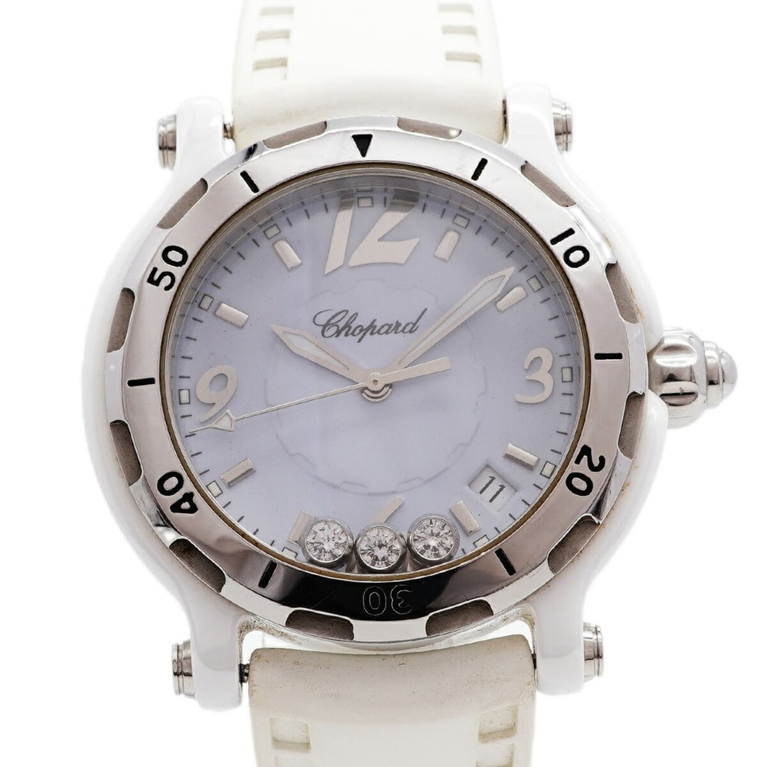 Chopard Happy Sport 3P Diamond 8507 Blue Dial Watch (Men's & Women's) (1 of 10)