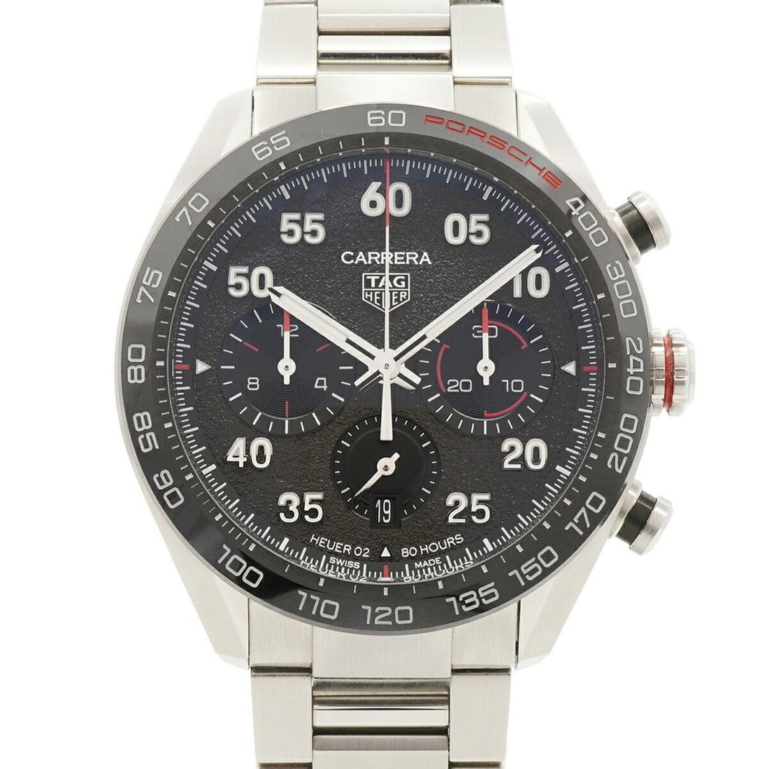 TAG Heuer Carrera Porsche Special Edition CBN2A1F Black Dial Men's Watch: --- Catalog ---Category: SizeWrist Size: 18.5cm / 7.28''Case Diameter: 44mm / 1.73''Category: DesignType: WristwatchGender: MenColor (Dial): BlackMaterial (Band): Stainless steelCategory: GeneralMPN: 