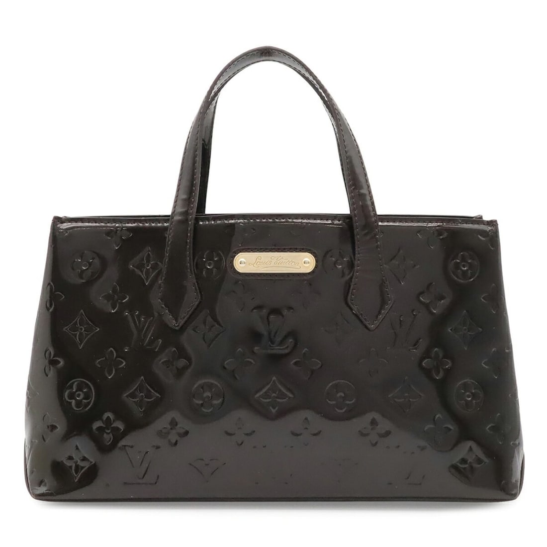 LOUIS VUITTON Louis Vuitton Monogram Vernis Wilshire PM Handbag Tote Bag Enamel Calf Amarante M93641: --- Catalog ---Category: SizeSize (HxWxD): 18cm x 30cm x 11cm / 7.08'' x 11.81'' x 4.33''Category: DesignType: Handbag, Tote bagColor: Amarante, GalleGender: WomenMaterial: Monogram Vernis Category: G