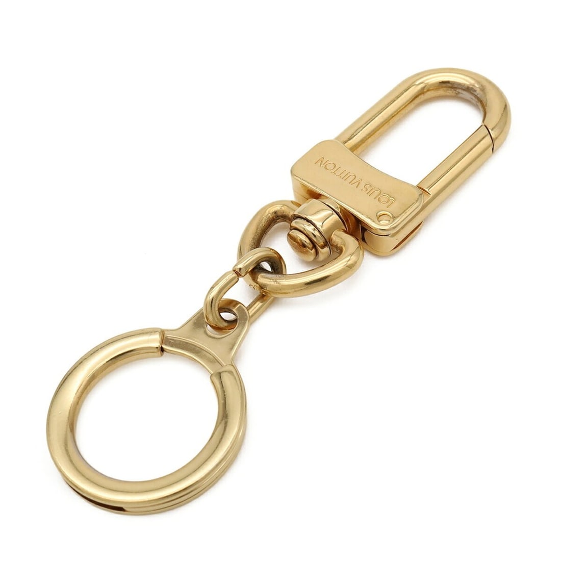 LOUIS VUITTON Louis Vuitton Ancre Keychain Keyring Gold GP M62698: --- Catalog ---Category: SizeChain/Strap Length: 8cm / 3.14''Category: DesignType: KeyringColor: GoldGender: Women,MenCategory: GeneralMPN: M62698Brand: Louis VuittonCountry of Origin: France--- Item 