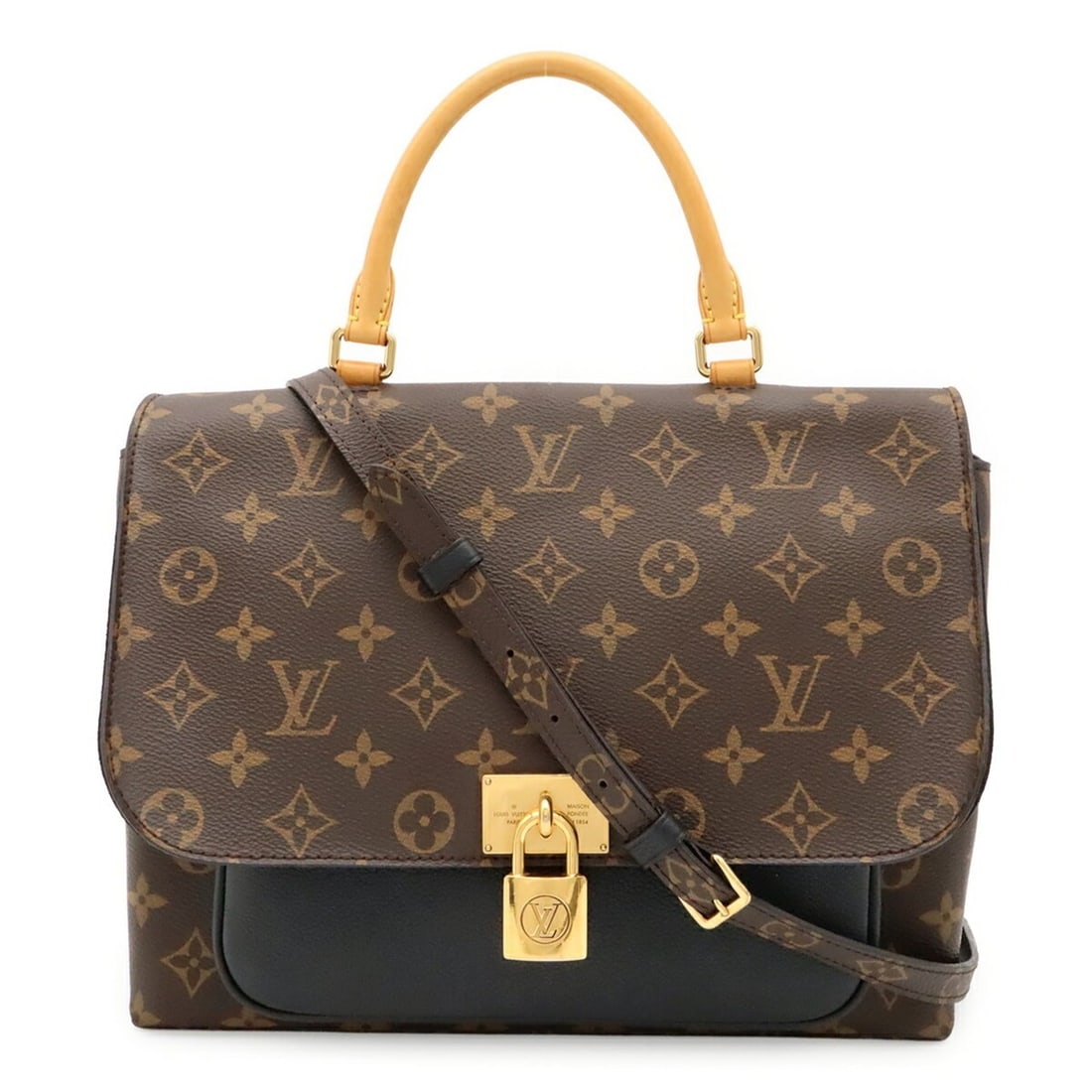 LOUIS VUITTON Louis Vuitton Monogram Marignan Handbag Shoulder Bag Leather Noir Black M44259: --- Catalog ---Category: SizeSize (HxWxD): 23cm x 28cm x 10cm / 9.05'' x 11.02'' x 3.93''Category: DesignType: Handbag, Shoulder bagColor: Black, NoirGender: WomenMaterial: Monogram Category: GeneralM