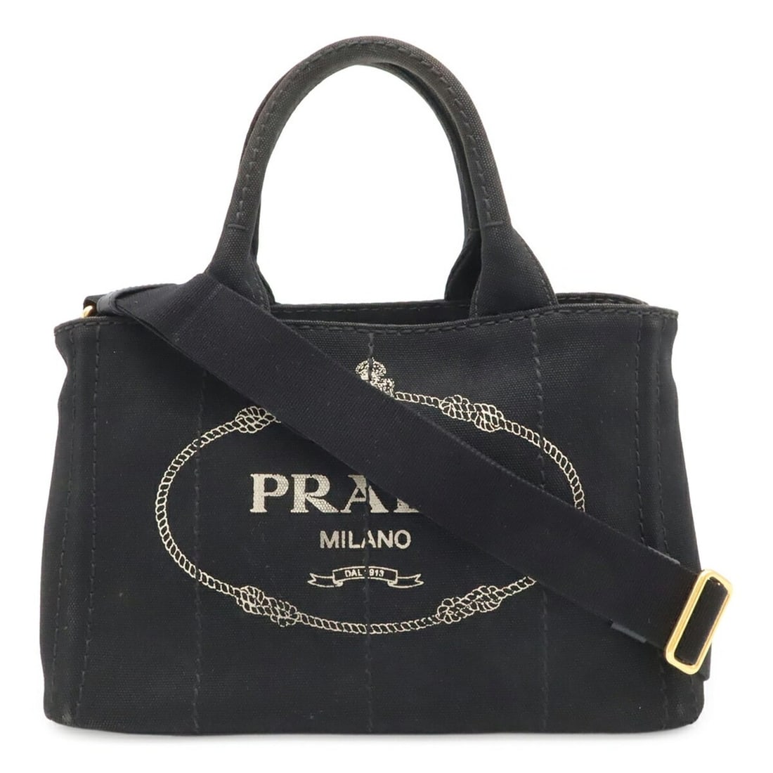 PRADA Canapa Tote Bag, Handbag, Shoulder Canvas, NERO Black, 1BG439: --- Catalog ---Category: SizeSize (HxWxD): 18.5cm x 27.5cm x 15cm / 7.28'' x 10.82'' x 5.9''Category: DesignType: Handbag, Shoulder bag, Tote bagColor: Black, NeroGender: WomenMaterial: Canvas Categor