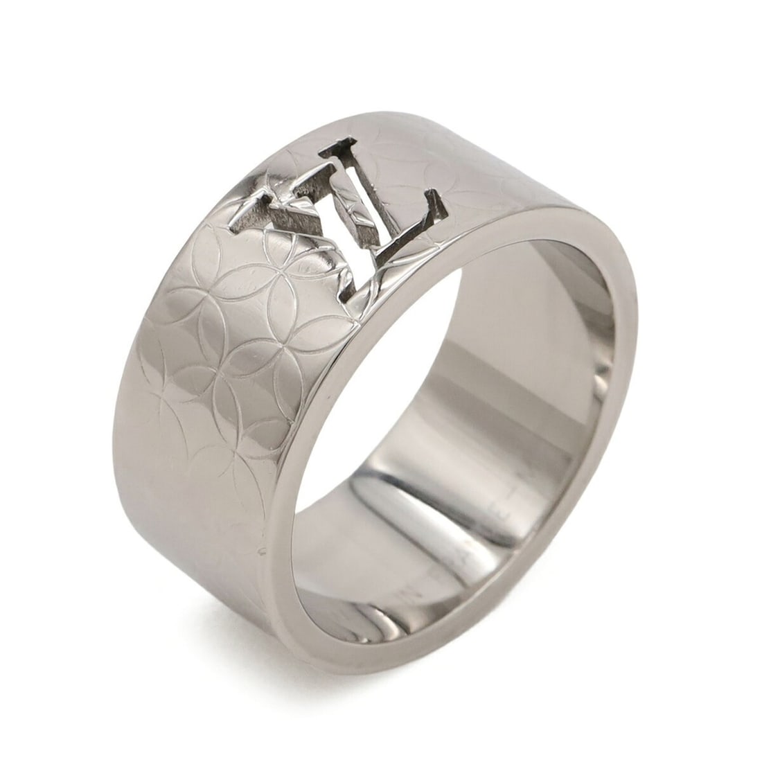 LOUIS VUITTON Louis Vuitton Bague Champs-Élysées Ring, Stainless Steel, Size M (approx. Japanese: --- Catalog ---Category: SizeJP Size: 19US Size: 9.5Category: DesignColor: SilverGender: WomenMaterial: Stainless steelCategory: GeneralMPN: M65456Brand: Louis Vuitton--- Item List ---Section: Conditi