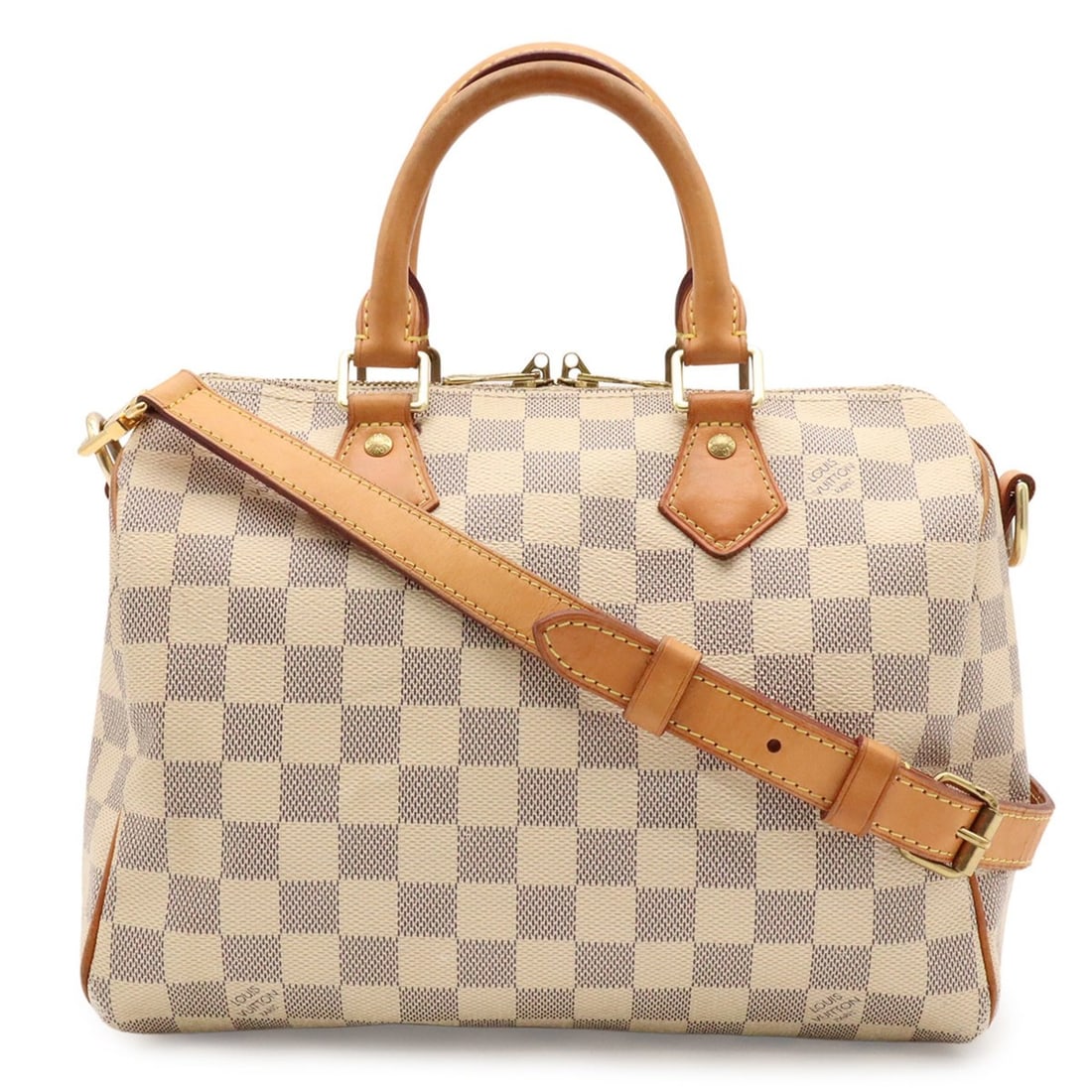 LOUIS VUITTON Damier Azur Speedy Bandoulière 25 Handbag Boston Bag Shoulder N41000 (1 of 10)