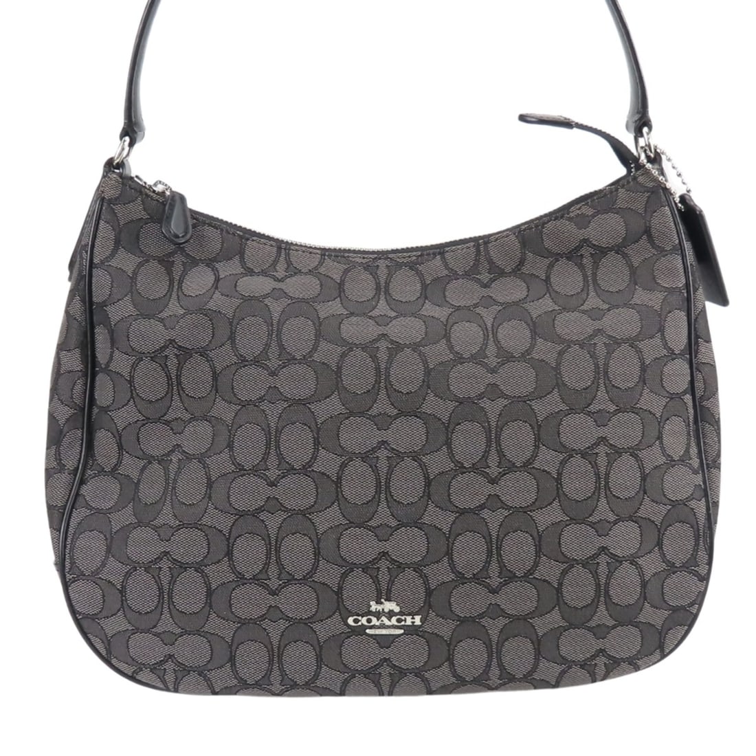 Coach Shoulder Bag F29959 Signature Canvas Leather Grey Black One Women's COACH: --- Catalog ---Category: SizeSize (HxWxD): 24cm x 31cm x 9cm / 9.44'' x 12.2'' x 3.54''Category: DesignType: Shoulder bagColor: Black, GrayGender: WomenMaterial: Canvas , Leather Category: GeneralBran