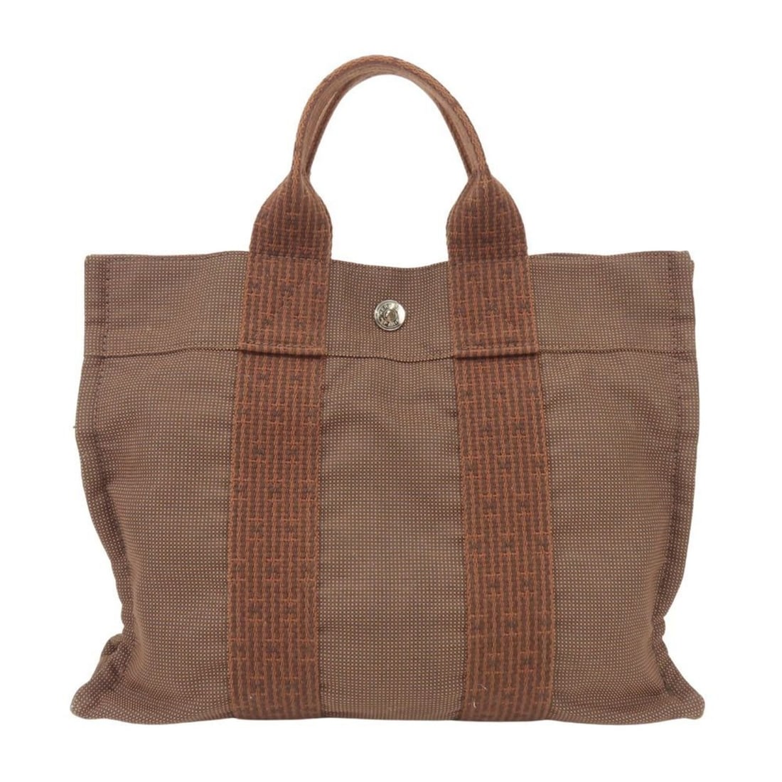 Hermes Herline PM Canvas Tote Bag, Brown, Women's: --- Catalog ---Category: SizeSize (HxWxD): 23cm x 30cm x 8cm / 9.05'' x 11.81'' x 3.14''Category: DesignType: Tote bagColor: BrownGender: WomenMaterial: Canvas Category: GeneralBrand: HermesCountry of