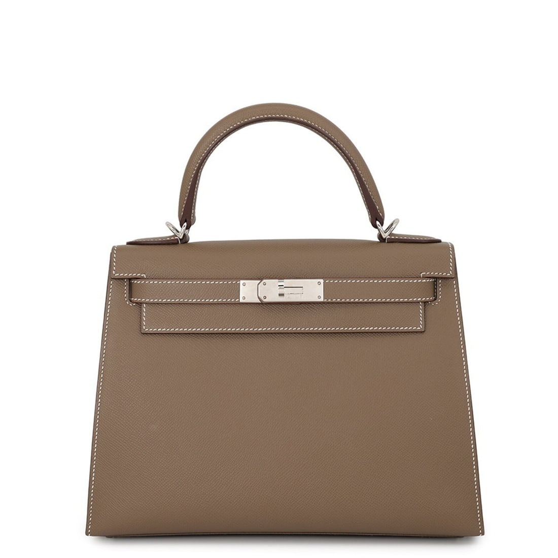 Hermes Kelly 28 Handbag, Sellier Stitching, Etoupe Epsom Leather, Y Stamp, HERMES 2-way Bag, Kelly, (1 of 17)