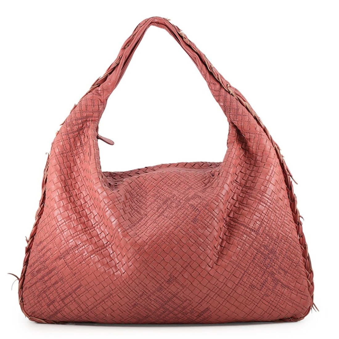 Bottega Veneta shoulder bag, Intrecciato hobo leather, handbag, Veneta,: --- Catalog ---Category: SizeWeight: 880g / 1.94lb.Size (HxWxD): 34cm x 55cm x 2.5cm / 13.38'' x 21.65'' x 0.98''Category: DesignType: Handbag, Shoulder bagColor: Red colorGender: WomenClosure: Zipper