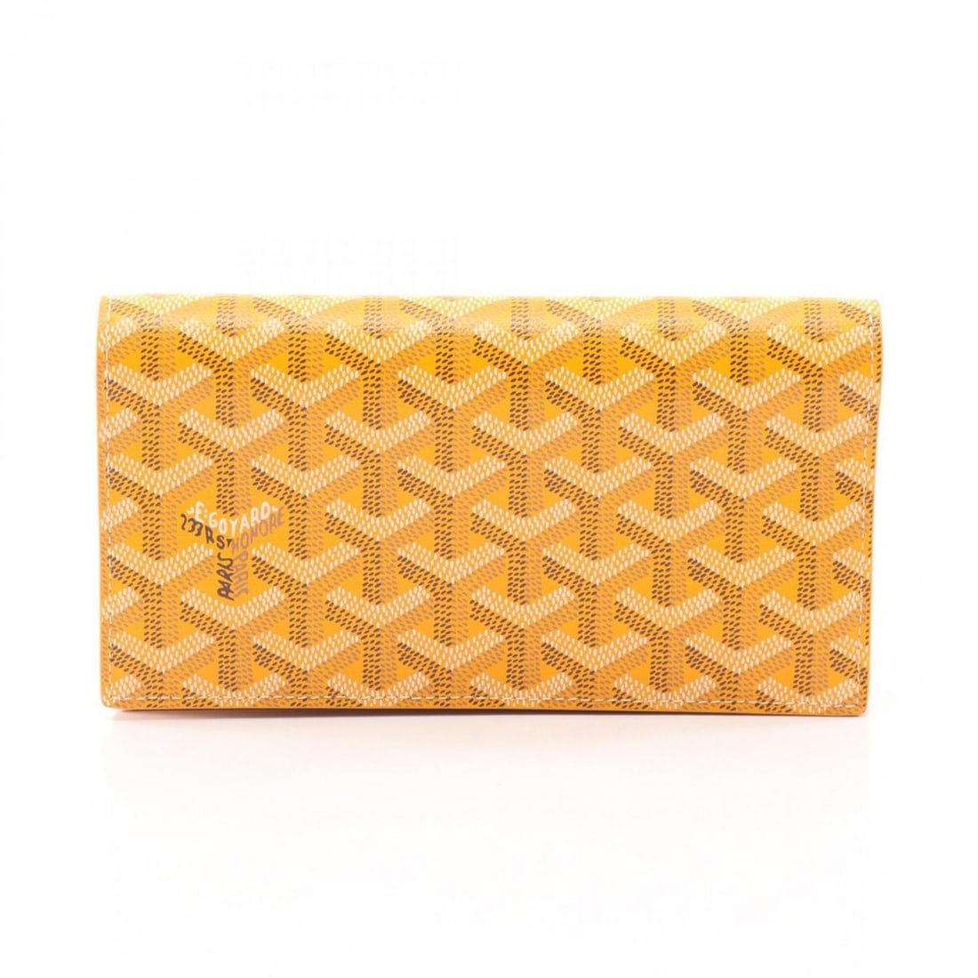 Goyard Richelieu Wallet, Bi-fold Long Coated Canvas Leather, Women's, Yellow, Brown, Beige,: --- Catalog ---Category: SizeSize (HxWxD): 10cm x 18.5cm x 2cm / 3.93'' x 7.28'' x 0.78''Category: DesignType: Long wallet (bi-fold)Color: Beige, Brown, YellowGender: WomenMaterial: Coated canvas , PV