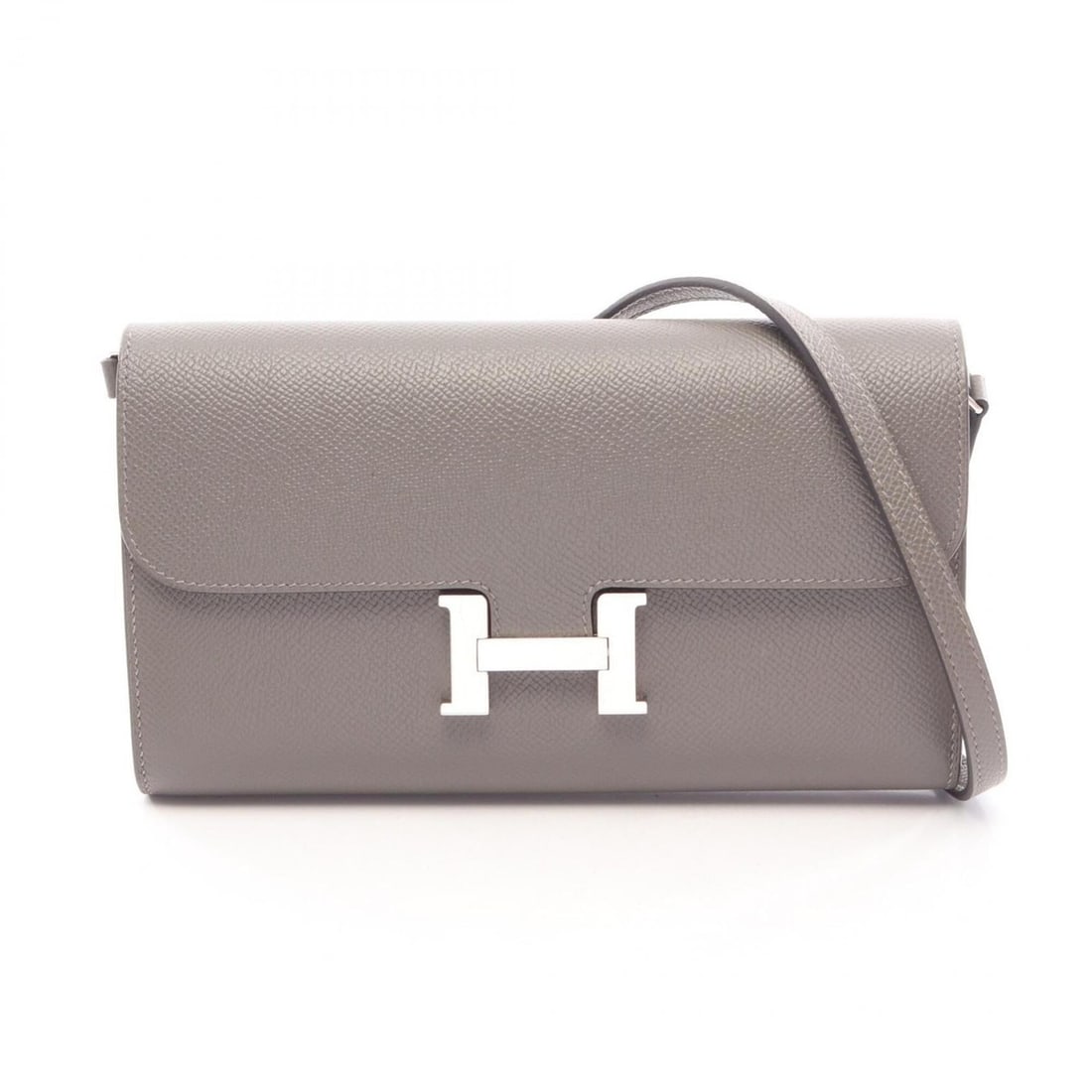 Hermes Constance Long To Go Shoulder Bag/Handbag, Leather (Veau Epsom), Women's, Gray: --- Catalog ---Category: SizeSize (HxWxD): 12cm x 20.5cm x 3cm / 4.72'' x 8.07'' x 1.18''Category: DesignType: Handbag, Shoulder bagColor: GrayGender: WomenMaterial: Epsom leather Category: GeneralBra