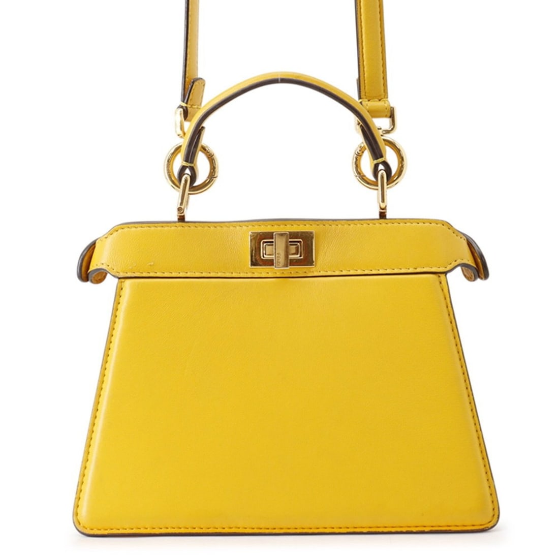 Fendi Peekaboo ISeeU Petite Handbag 8BN335 FENDI 2-way for Women: --- Catalog ---Category: SizeWeight: 520g / 1.14lb.Size (HxWxD): 15cm x 20cm x 7.5cm / 5.9'' x 7.87'' x 2.95''Strap Length: 100cm - 118cm / 39.36'' - 46.45''Category: DesignType: HandbagColor: YellowG