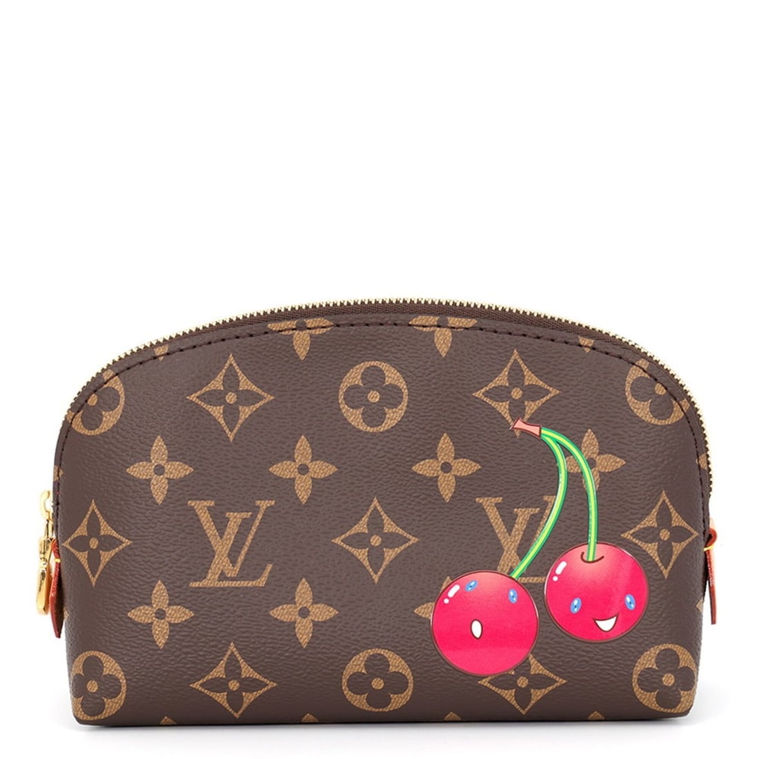Louis Vuitton handbag pouch Monogram Cherry LV x TM Pochette Tic PM M13766 LOUIS VUITTON Takashi: --- Catalog ---Category: SizeSize (HxWxD): 12cm x 17cm x 6cm / 4.72'' x 6.69'' x 2.36''Category: DesignType: Pochette, PouchColor: Monogram Cherry, Red colorGender: WomenClosure: ZipperHardware Color: