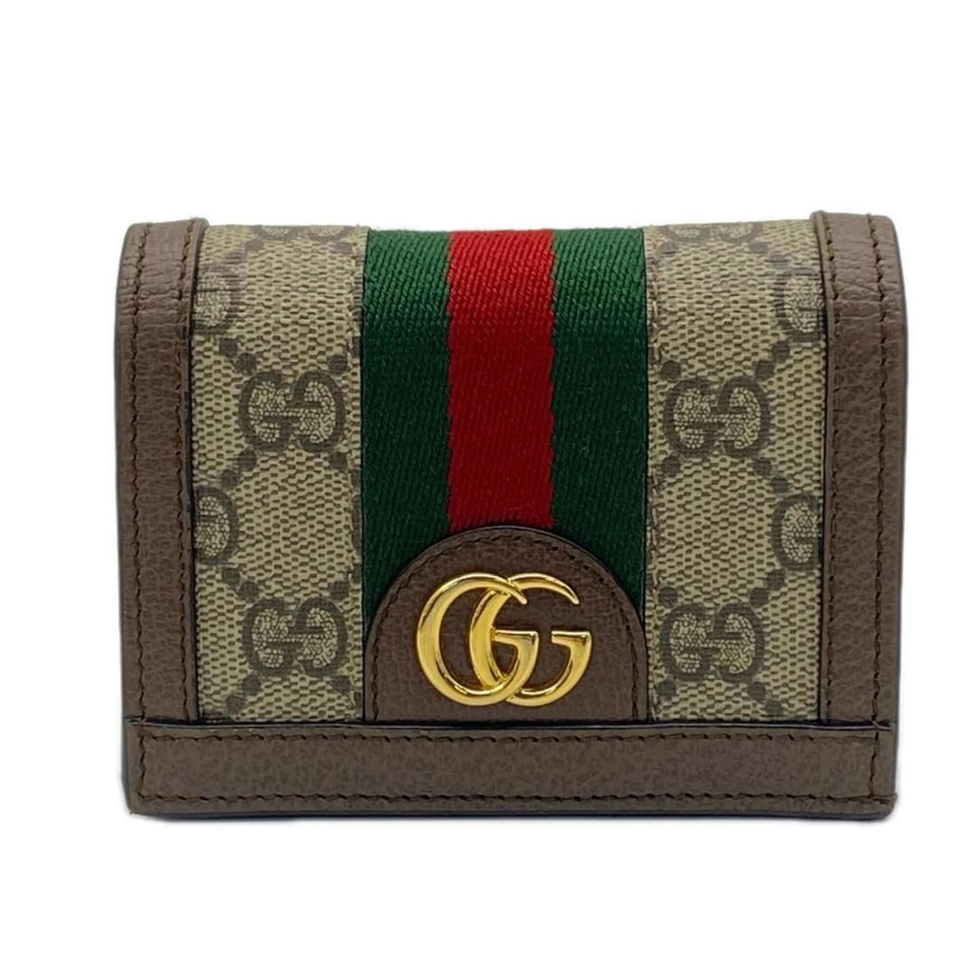 GUCCI Ophidia GG Business Card Holder/Card Case Wallet 523155 Bi-fold Brown Beige Multicolor Leather: --- Catalog ---Category: SizeWeight: 92g / 3.24oz.Size (HxWxD): 8.5cm x 11cm x 3cm / 3.34'' x 4.33'' x 1.18''Category: DesignType: Wallet (bi-fold)Color: Beige, Brown, Multi-colorGender: MenClosure: B