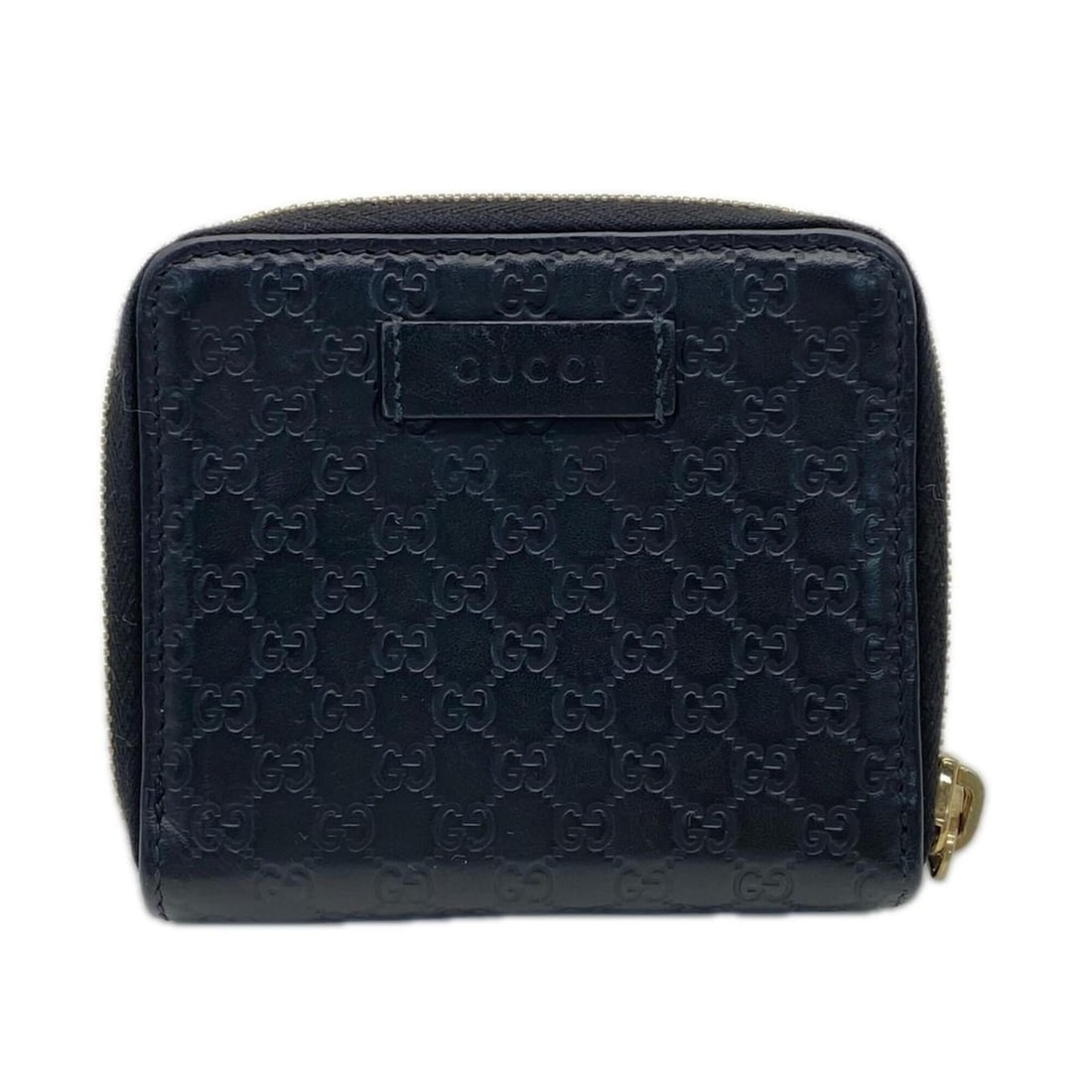 GUCCI Microguccissima Bi-fold Compact Wallet 449395 Black Calf Leather Men's: --- Catalog ---Category: SizeWeight: 130g / 4.58oz.Size (HxWxD): 9cm x 10.5cm x 3cm / 3.54'' x 4.13'' x 1.18''Category: DesignType: Wallet (bi-fold)Color: BlackGender: MenClosure: ZipperMaterial: Leat
