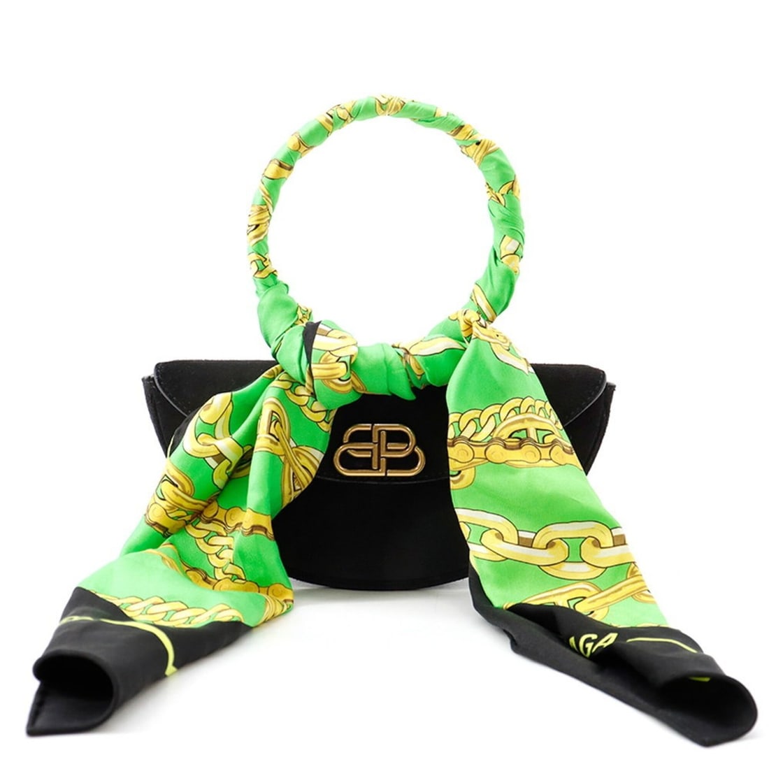 Balenciaga Opera handbag, scarf, muffler, suede, 570030, BALENCIAGA clutch, black, women's,: --- Catalog ---Category: SizeWeight: 360g / 12.69oz.Size (HxWxD): 11cm x 22.5cm x 5cm / 4.33'' x 8.85'' x 1.96''Category: DesignType: HandbagColor: Black, GreenGender: WomenClosure: FlapMaterial: Sued