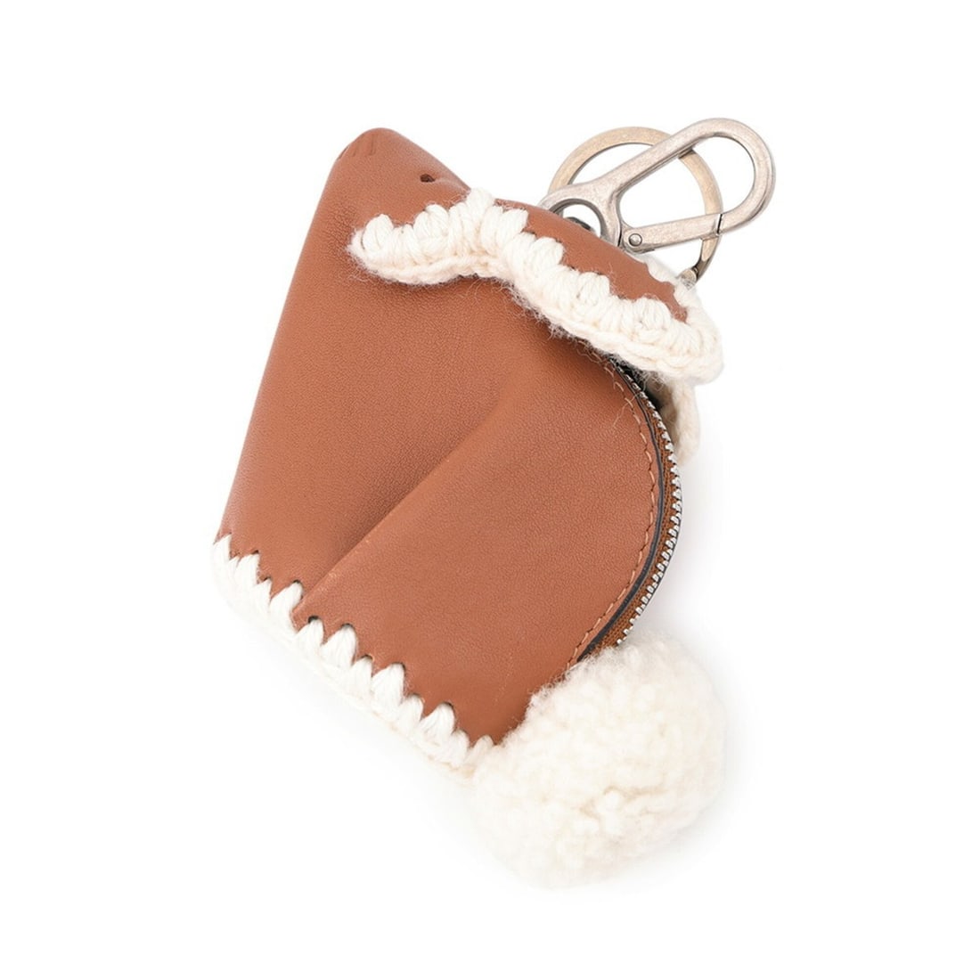 Loewe accessories, bag charm, animal bunny, LOEWE keychain, wallet/coin case, pom-pom rabbit,: --- Catalog ---Category: SizeSize (HxWxD): 8cm x 12cm x 4.5cm / 3.14'' x 4.72'' x 1.77''Category: DesignType: KeyringColor: BrownGender: WomenMaterial: LeatherCategory: GeneralBrand: LoeweCountry of O