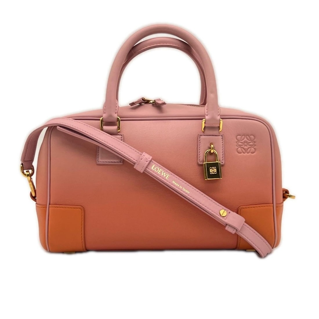LOEWE Amazona 23 Dark Coral Reef Dahlia A039N07X07 Handbag Shoulder Bag Pink Orange Leather Women's: --- Catalog ---Category: SizeWeight: 491g / 1.08lb.Size (HxWxD): 14cm x 25cm x 9cm / 5.51'' x 9.84'' x 3.54''Handle Length: 27.5cm / 10.82''Category: DesignType: Handbag, Shoulder bagColor: Orange, Pi