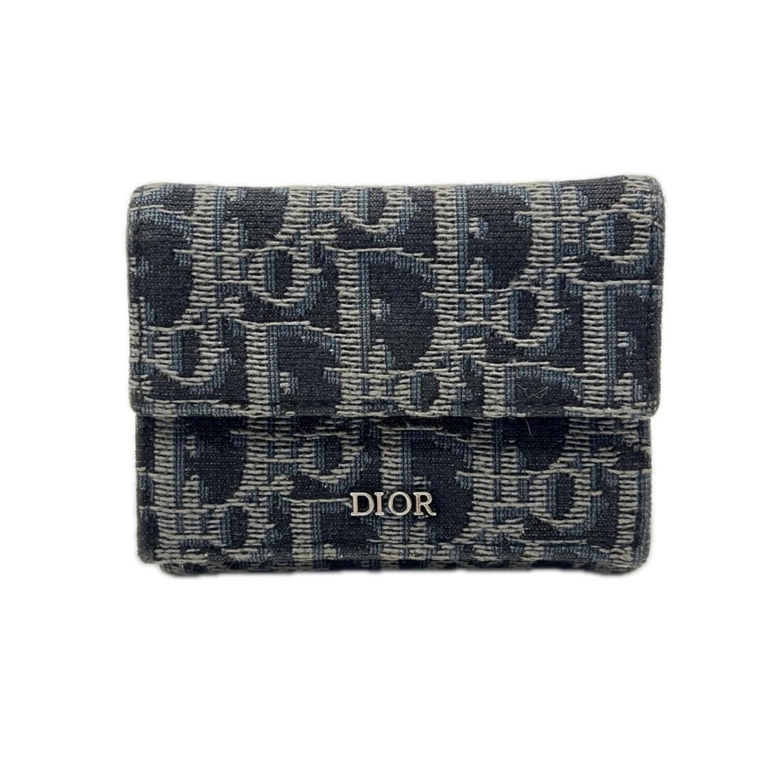 Christian Dior Oblique Canvas Compact Tri-fold Wallet, Black Multicolor Leather, Men's: --- Catalog ---Category: SizeWeight: 87g / 3.06oz.Size (HxWxD): 7.5cm x 9.5cm x 3cm / 2.95'' x 3.74'' x 1.18''Category: DesignType: Wallet (tri-fold)Color: Black, Multi-colorGender: MenClosure: Button