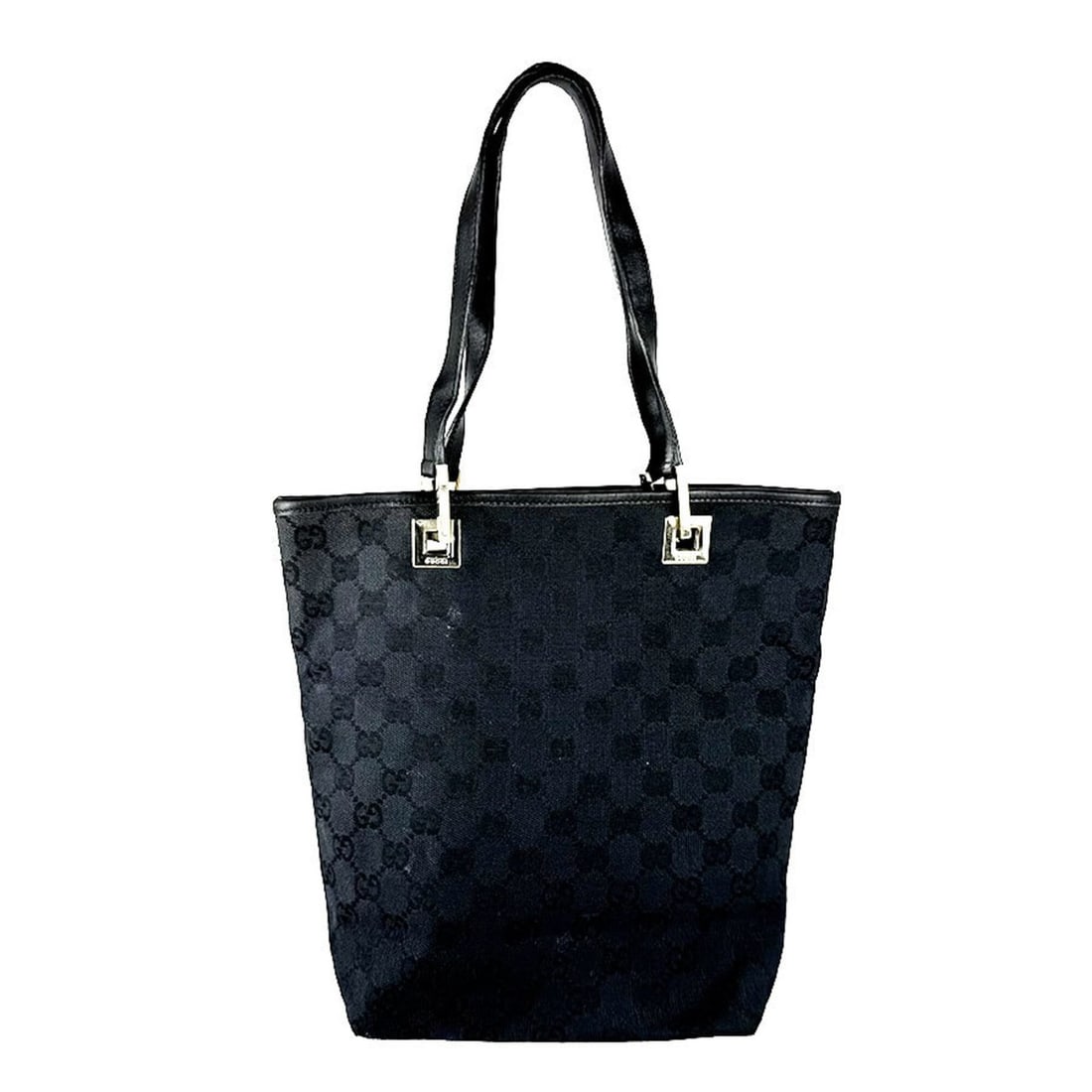 Gucci GUCCI Handbag GG Canvas Leather Black Women's z10822: --- Catalog ---Category: SizeSize (HxWxD): 24cm x 27cm x 10cm / 9.44'' x 10.62'' x 3.93''Category: DesignType: HandbagColor: BlackGender: WomenMaterial: GG canvas , Leather Category: GeneralBrand: Guc