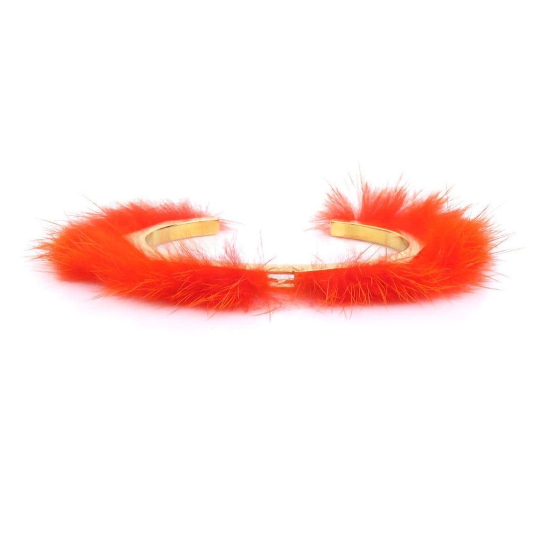 Fendi bangle, metal, fur, orange, gold, women's, h32471j: --- Catalog ---Category: SizeLength: 16cm / 6.29''Category: DesignType: BangleColor: Gold, OrangeGender: WomenMaterial: Fur, MetalCategory: GeneralBrand: FendiCountry of Origin: Italy--- Item List ---