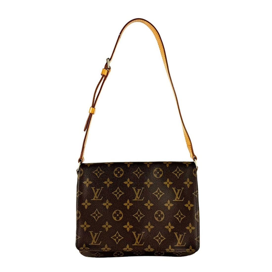 Louis Vuitton LOUIS VUITTON Shoulder Bag Monogram Musette Tango Short Canvas Brown Women's M51257: --- Catalog ---Category: SizeSize (HxWxD): 18cm x 24cm x 2cm / 7.08'' x 9.44'' x 0.78''Category: DesignType: Shoulder bagColor: BrownGender: WomenMaterial: Monogram Category: GeneralMPN: M51257Brand: 
