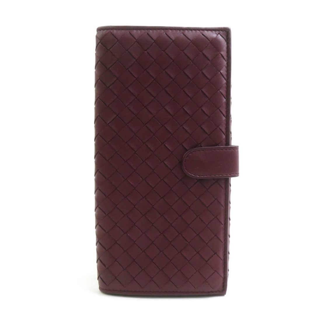 Bottega Veneta bi-fold long wallet, Intrecciato leather, Bordeaux, for men and women, h32462k: --- Catalog ---Category: SizeSize (HxWxD): 18.5cm x 9.5cm / 7.28'' x 3.74''Category: DesignType: Long wallet (bi-fold)Color: BordeauxGender: Men,WomenMaterial: Leather Category: GeneralBrand: Bottega 