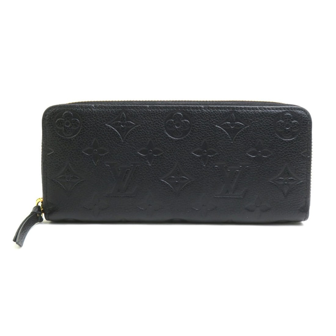 Louis Vuitton LOUIS VUITTON Round Zip Long Wallet Monogram Empreinte Portefeuille Clemence Noir: --- Catalog ---Category: SizeSize (HxWxD): 9cm x 19.5cm x 2cm / 3.54'' x 7.67'' x 0.78''Category: DesignType: Long wallet (bi-fold)Color: Monogram, NoirGender: Men,WomenMaterial: Monogram Empreinte Ca