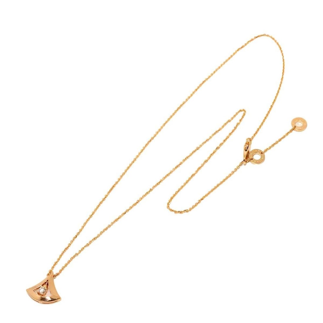 Bulgari BVLGARI Diva's Dream Diamond Necklace 44cm 18K PG Pink Gold 750 DIVAS DREAM: --- Catalog ---Category: SizePendant Size: 12.8mm x 13.5mm / 0.5'' x 0.53''Neck Circumference: 44 cm / 17.32''Category: DesignGender: WomenMaterial: Pink gold (18K)Necklace Type: NecklaceCategory: Gen