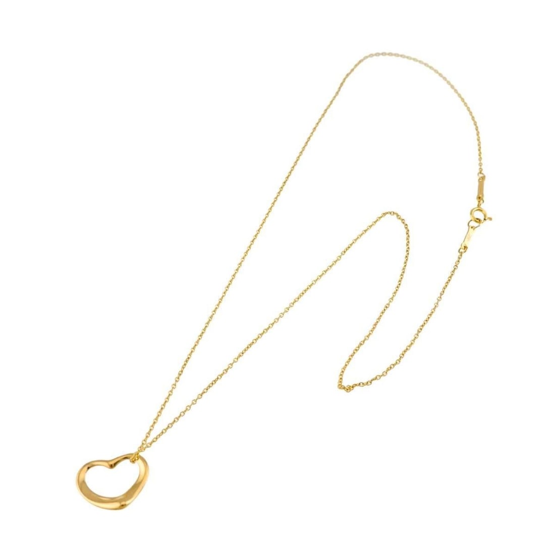 Tiffany & Co. Heart Necklace, 15mm wide, 40cm length, 18K Yellow Gold (750) Open Necklace: --- Catalog ---Category: SizePendant Size: 12.2mm x 15mm / 0.48'' x 0.59''Neck Circumference: 40 cm / 15.74''Category: DesignColor: Yellow goldGender: WomenMaterial: Yellow gold (18K)Necklace Type: Ne