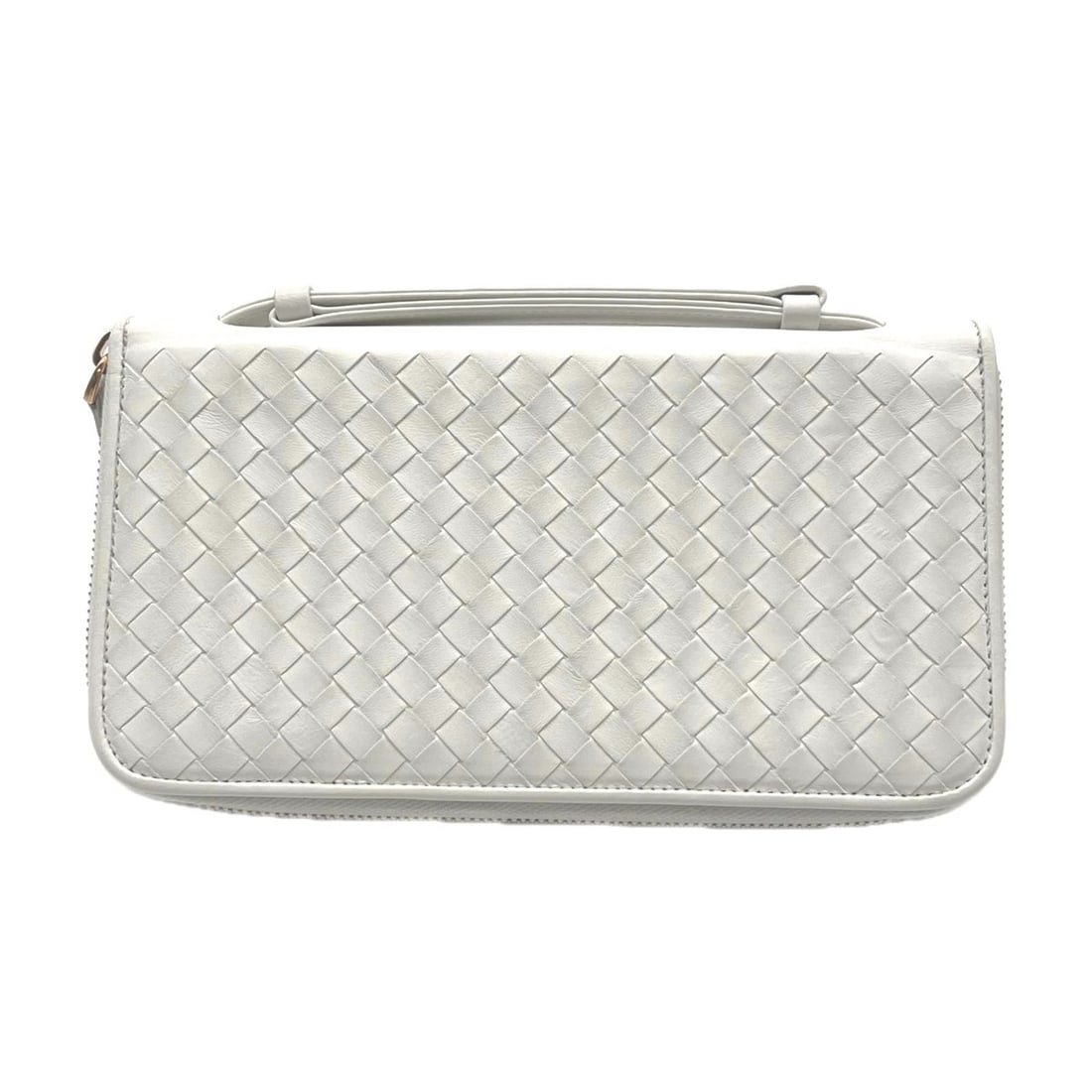 BOTTEGA VENETA Intrecciato Travel Case 169730 Long Wallet White Calf Leather Men's: --- Catalog ---Category: SizeSize (HxWxD): 12cm x 21.5cm x 2cm / 4.72'' x 8.46'' x 0.78''Category: DesignType: Long bill wallet (bi-fold)Color: WhiteGender: MenMaterial: Leather Category: