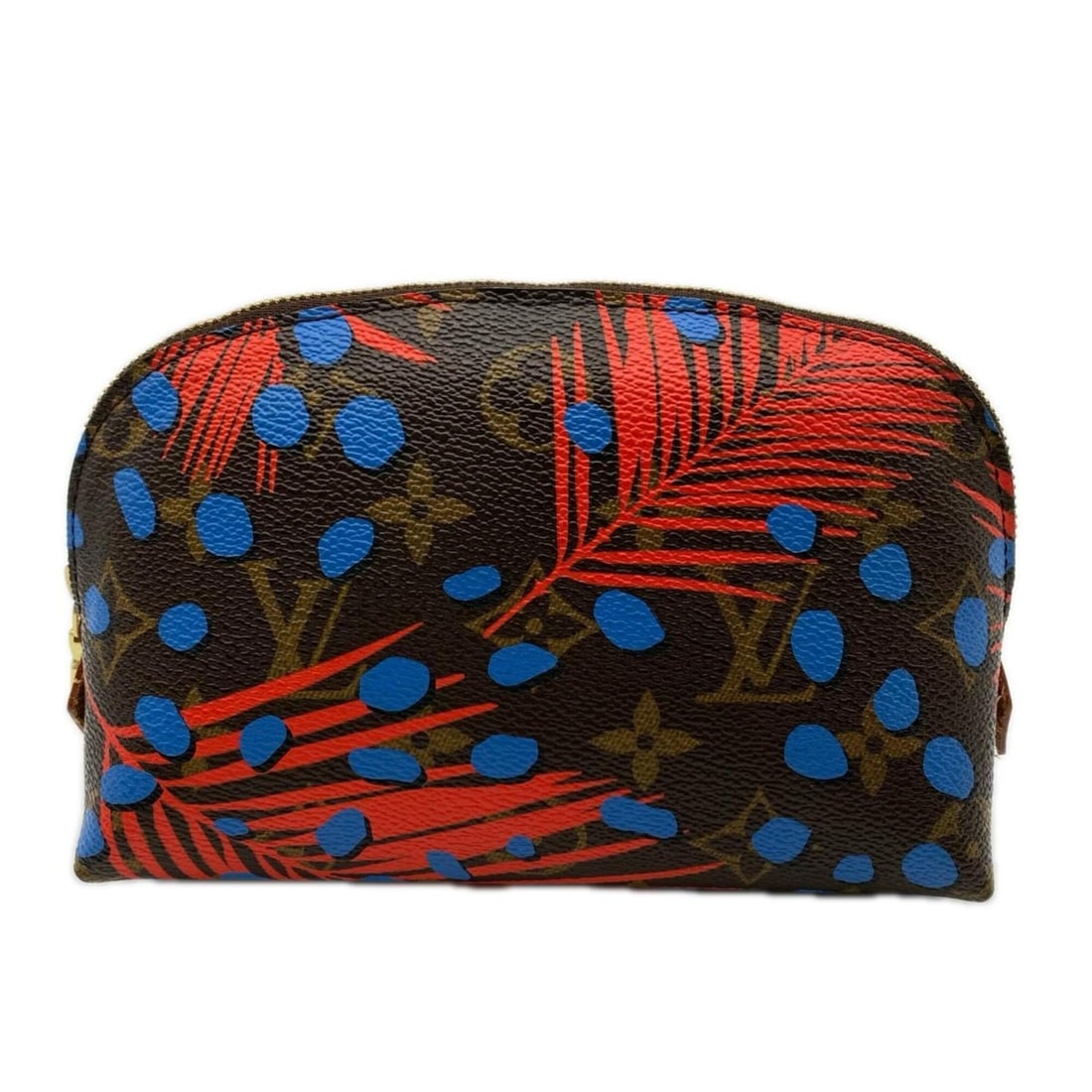 LOUIS VUITTON Monogram Jungle Dot Pochette Cosmetic M41403 Pouch Bag Brown Multicolor Leather: --- Catalog ---Category: SizeSize (HxWxD): 17cm x 11.5cm x 6.5cm / 6.69'' x 4.52'' x 2.55''Category: DesignType: Pochette, PouchColor: Brown, Multi-colorGender: WomenMaterial: Coated canvas , Leather