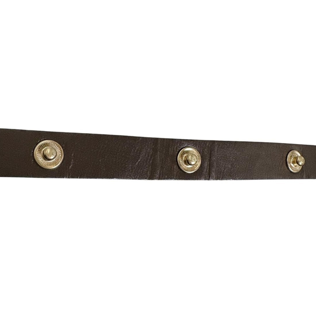 LOUIS VUITTON Shoulder Strap, Damier Pattern, Button Closure, Leather, Brown - 3
