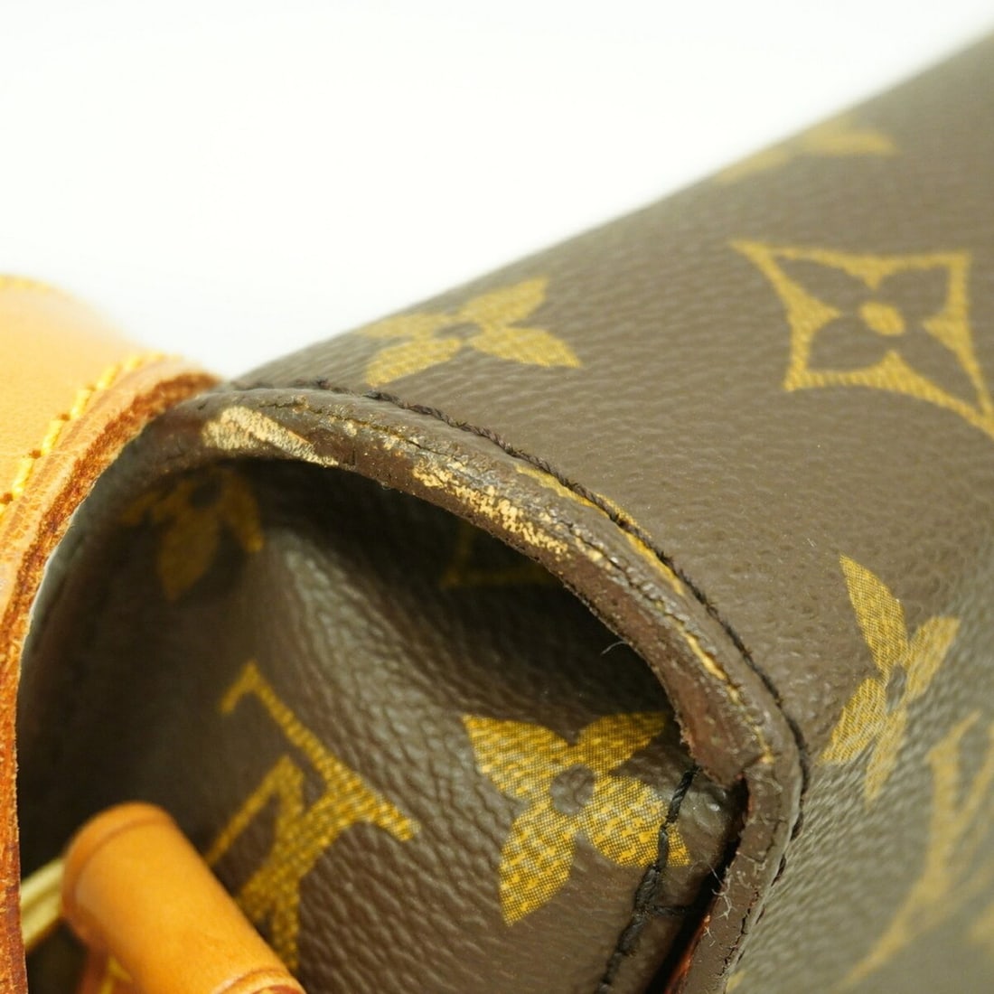 LOUIS VUITTON Shoulder Strap, Damier Pattern, Button Closure, Leather, Brown - 9