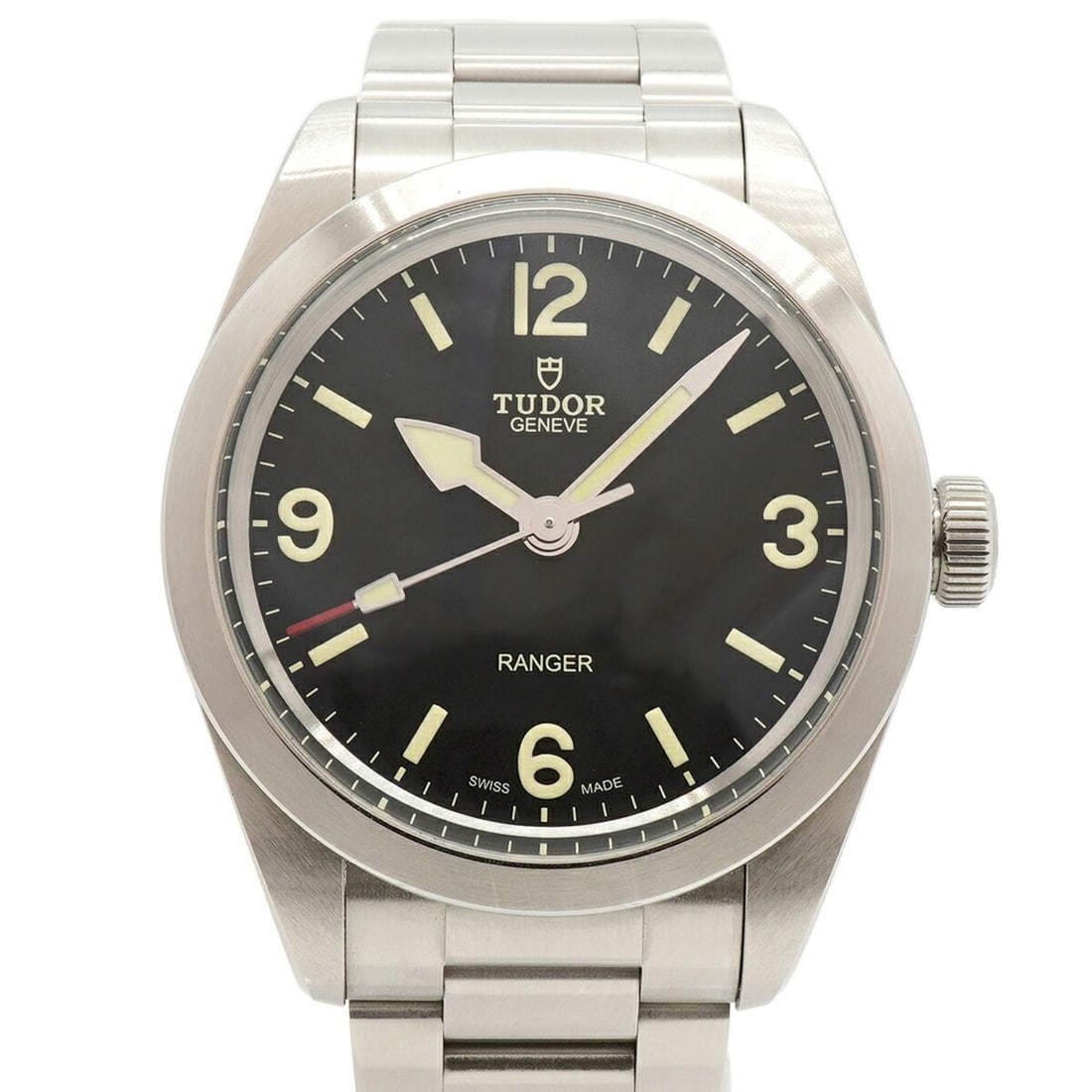 Tudor Ranger 79950 Black Dial Men's Watch: --- Catalog ---Category: SizeWrist Size: 16cm / 6.29''Case Diameter: 39mm / 1.54''Category: DesignType: WristwatchGender: MenColor (Dial): BlackMaterial (Band): Stainless steelCategory: GeneralMPN: