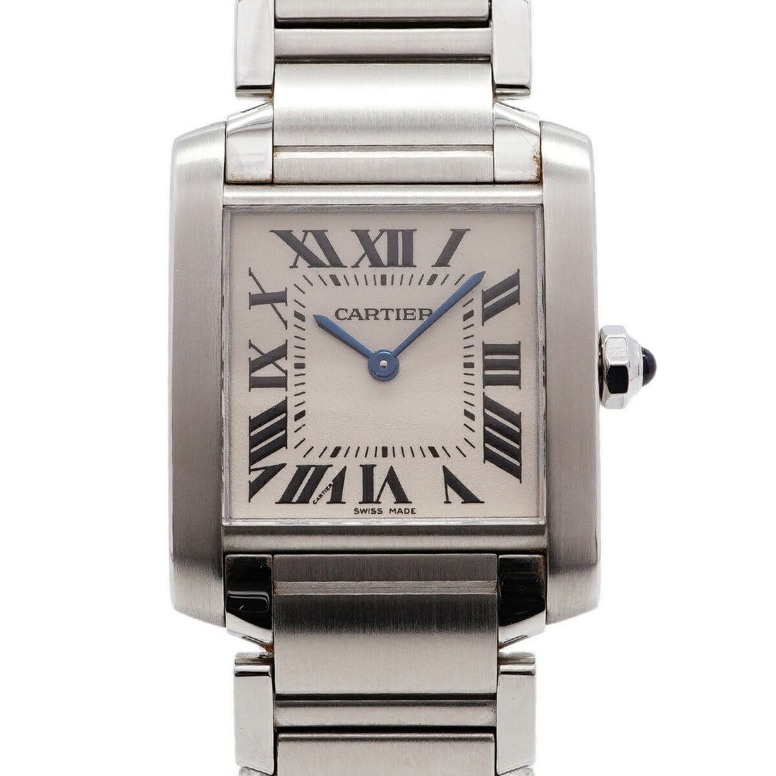 Cartier Tank Française MM W51003Q3 Ivory Dial Watch (Men's & Women's): --- Catalog ---Category: SizeWrist Size: 16.5cm / 6.49''Case Diameter: 25.1mm / 0.99''Category: DesignType: WristwatchGender: Men,WomenColor (Dial): IvoryMaterial (Band): Stainless steelCategory: Gene