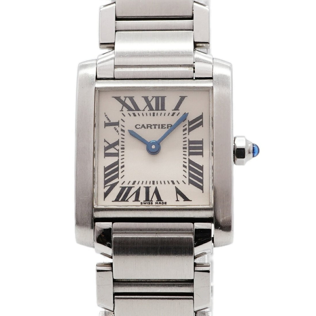 Cartier Tank Française SM W51008Q3 Ivory Dial Women's Watch: --- Catalog ---Category: SizeWrist Size: 16.5cm / 6.49''Case Diameter: 20.2mm / 0.8''Category: DesignType: WristwatchGender: WomenColor (Dial): IvoryMaterial (Band): Stainless steelCategory: GeneralMP