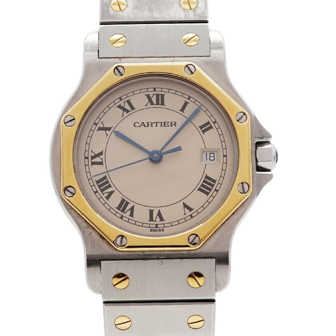 Cartier Santos Octagon LM W2001583 Beige Dial Watch (Men's & Women's) (1 of 10)