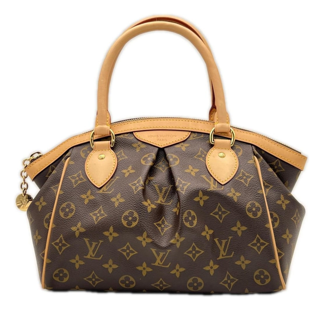 LOUIS VUITTON Monogram Tivoli PM M40143 Handbag Brown Beige Leather Women's: --- Catalog ---Category: SizeSize (HxWxD): 22cm x 28cm x 12cm / 8.66'' x 11.02'' x 4.72''Category: DesignType: HandbagColor: Beige, BrownGender: WomenMaterial: Coated canvas , Leather Category: Genera