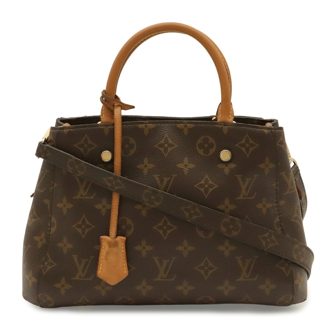 LOUIS VUITTON Louis Vuitton Monogram Montaigne BB Handbag Shoulder Bag M41055: --- Catalog ---Category: SizeSize (HxWxD): 20cm x 21.5cm x 13cm / 7.87'' x 8.46'' x 5.11''Category: DesignType: Handbag, Shoulder bagColor: BrownGender: WomenMaterial: Monogram , Canvas Category: Gene