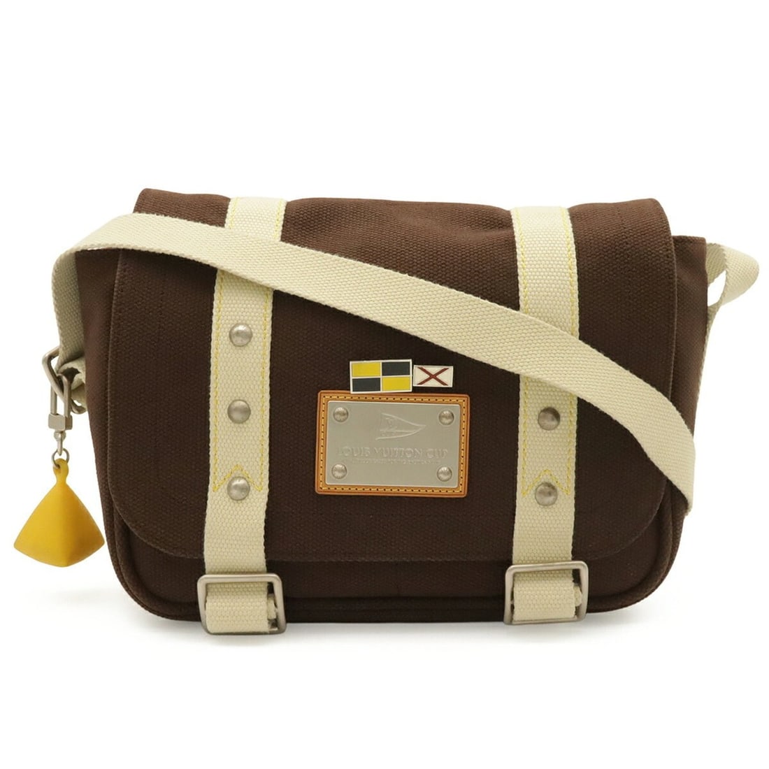 LOUIS VUITTON Louis Vuitton Antigua Line Cup LV Bussas PM Shoulder Bag Mocha Brown M80661: --- Catalog ---Category: SizeSize (HxWxD): 23cm x 29.5cm x 10cm / 9.05'' x 11.61'' x 3.93''Category: DesignType: Messenger bag, Shoulder bagColor: MokaGender: Men,WomenMaterial: Canvas Category: Gener
