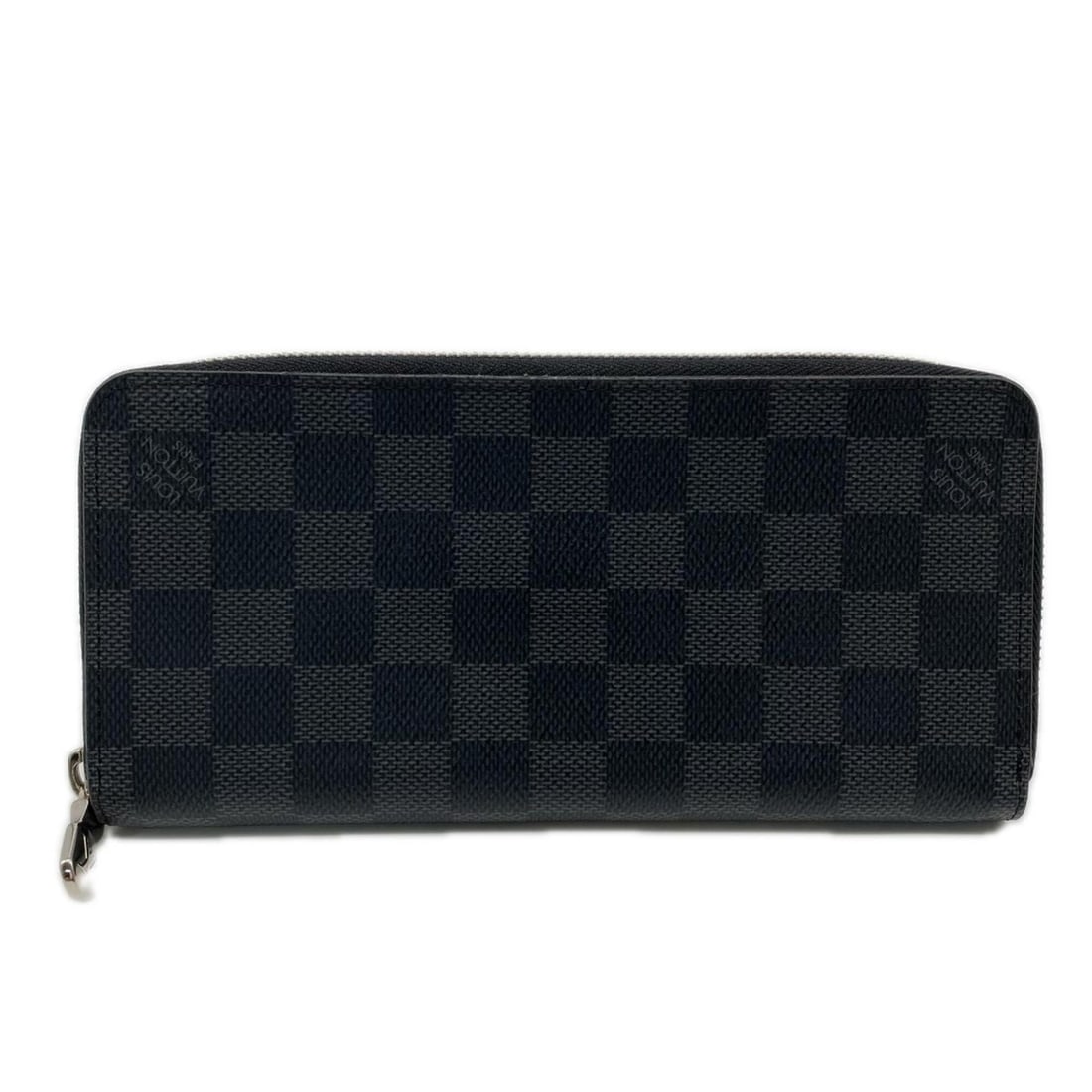 LOUIS VUITTON Damier Graphite Zippy Wallet Vertical N63095 Long Black Gray Leather Men's: --- Catalog ---Category: SizeSize (HxWxD): 10cm x 20cm x 2cm / 3.93'' x 7.87'' x 0.78''Category: DesignType: Long wallet (bi-fold)Color: Black, GrayGender: MenMaterial: Coated canvas , Leather Categor