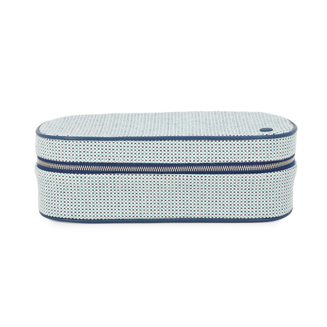 Hermes handbag pouch Escale Marine Toile H HERMES: --- Catalog ---Category: SizeSize (HxWxD): 7.5cm x 22cm x 10cm / 2.95'' x 8.66'' x 3.93''Category: DesignType: Handbag, PouchColor: Ivory, Marine blueGender: Women,MenMaterial: Toile H Category: Gener