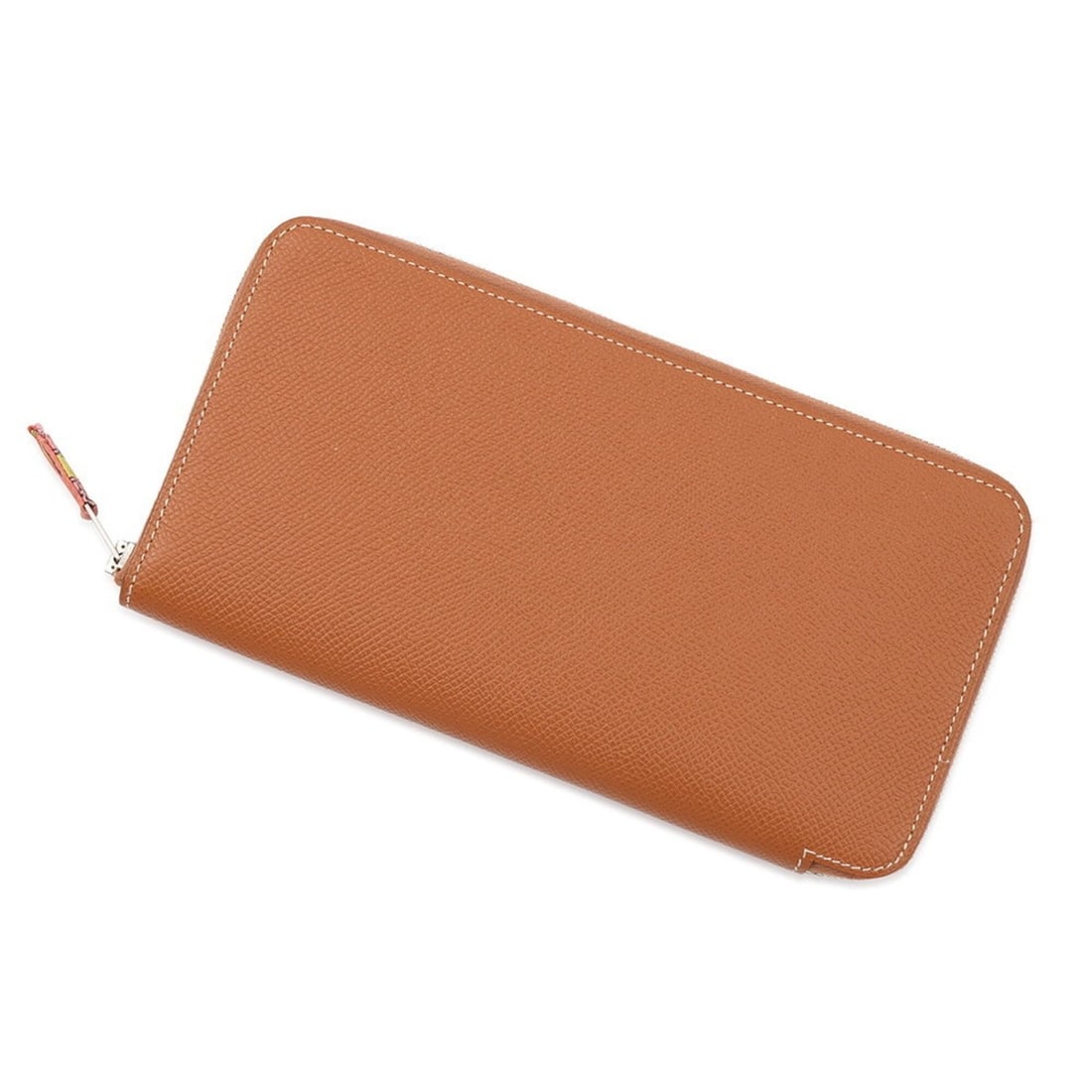 Hermes Azap Long Silk In Gold Epsom Wallet (?R stamp) HERMES WALLET: --- Catalog ---Category: SizeSize (HxWxD): 11cm x 20cm / 4.33'' x 7.87''Category: DesignType: Long wallet (bi-fold)Color: Gold brownGender: Women,MenMaterial: Epsom leather Category: GeneralBrand: Her