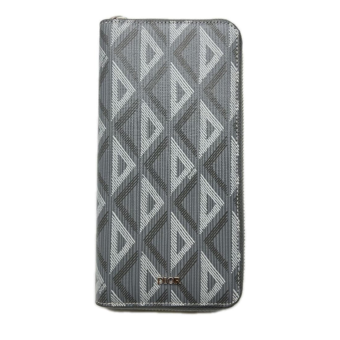Christian Dior CD Diamond Long Zip Wallet 2ESBC252DCO H42E Gray Leather Men's: --- Catalog ---Category: SizeSize (HxWxD): 10cm x 20cm x 2cm / 3.93'' x 7.87'' x 0.78''Category: DesignType: Long wallet (bi-fold)Color: GrayGender: MenMaterial: Coated canvas , Leather Category: Gene