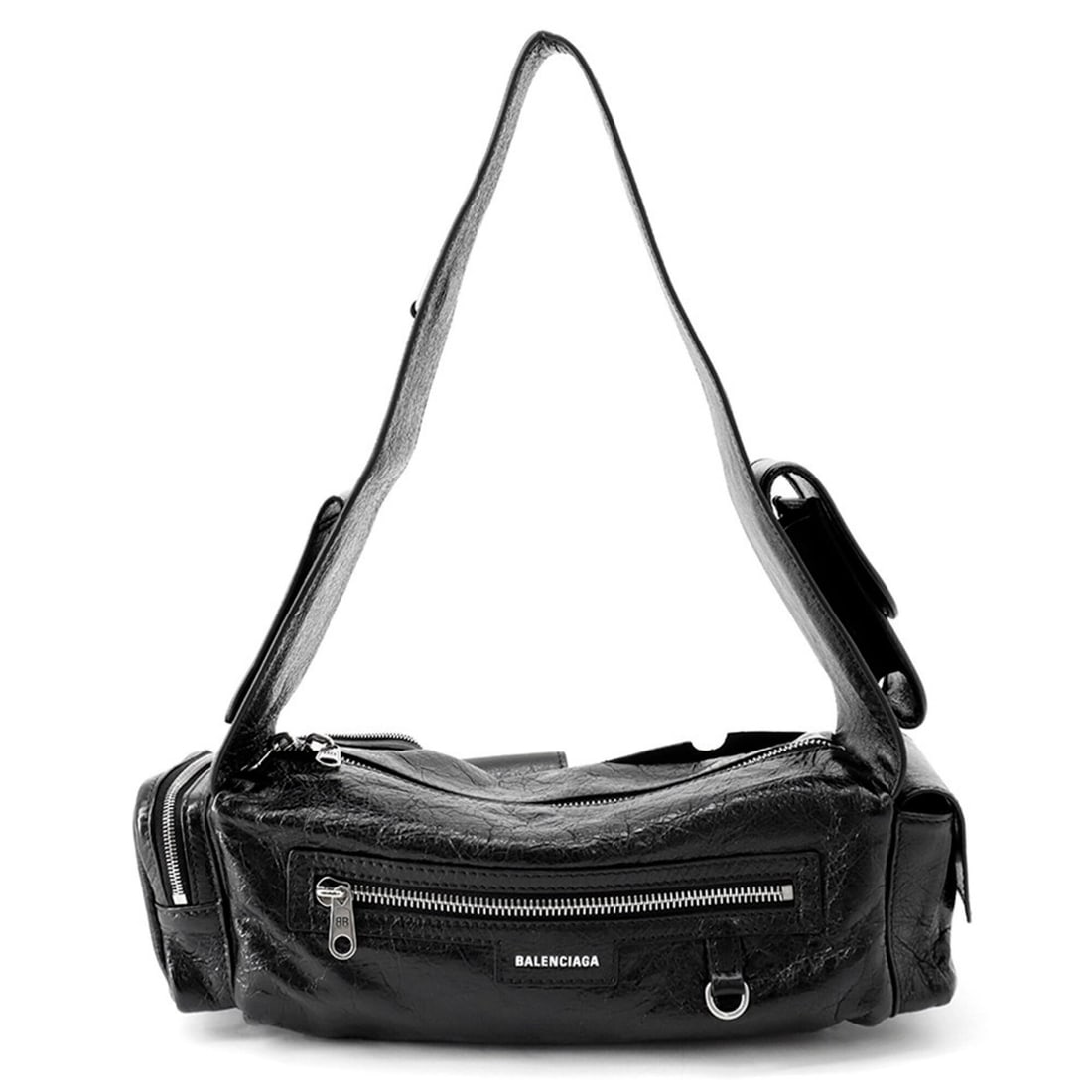 Balenciaga Shoulder Bag Super Busy Leather 762516 BALENCIAGA Handbag Black Women's: --- Catalog ---Category: SizeSize (HxWxD): 9cm x 32cm x 11cm / 3.54'' x 12.59'' x 4.33''Category: DesignType: Handbag, Shoulder bagColor: BlackGender: WomenMaterial: Leather Category: GeneralMPN: 7625